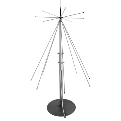 Antena de estación base discono de alta ganancia de 25-3000 MHz, 100W