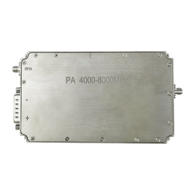 4000-8000MHz 50W módulo de amplificador de drones de alta ganancia 47dB ganancia estable 1dB salida