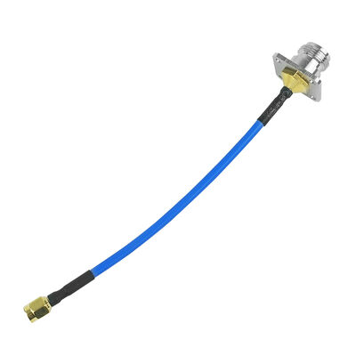 Cable coaxial de RF de tipo N de tipo N de tipo femenino a SMA de tipo masculino de baja pérdida de 50 Ohm DC‐18 GHz para interferencia de señal de drones y comunicación inalámbrica