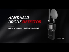 Detector de señal de mano personalizado de 1,5-2 km 3 canales para anti FPV